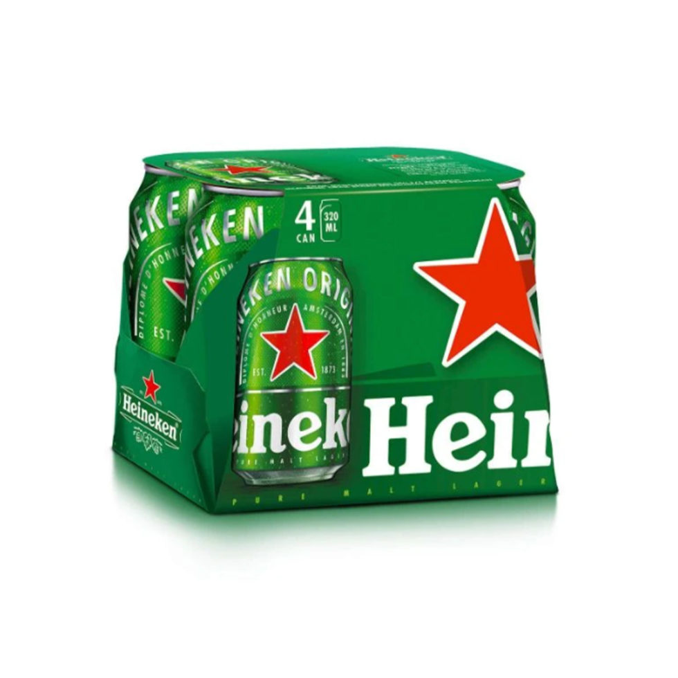 Heineken Can 320Ml x 4´S - Lepapa Supermarket Kuching, Sarawak